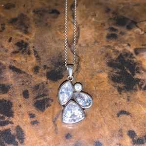 Silpada brand silver and crystal necklace (this model is retired).